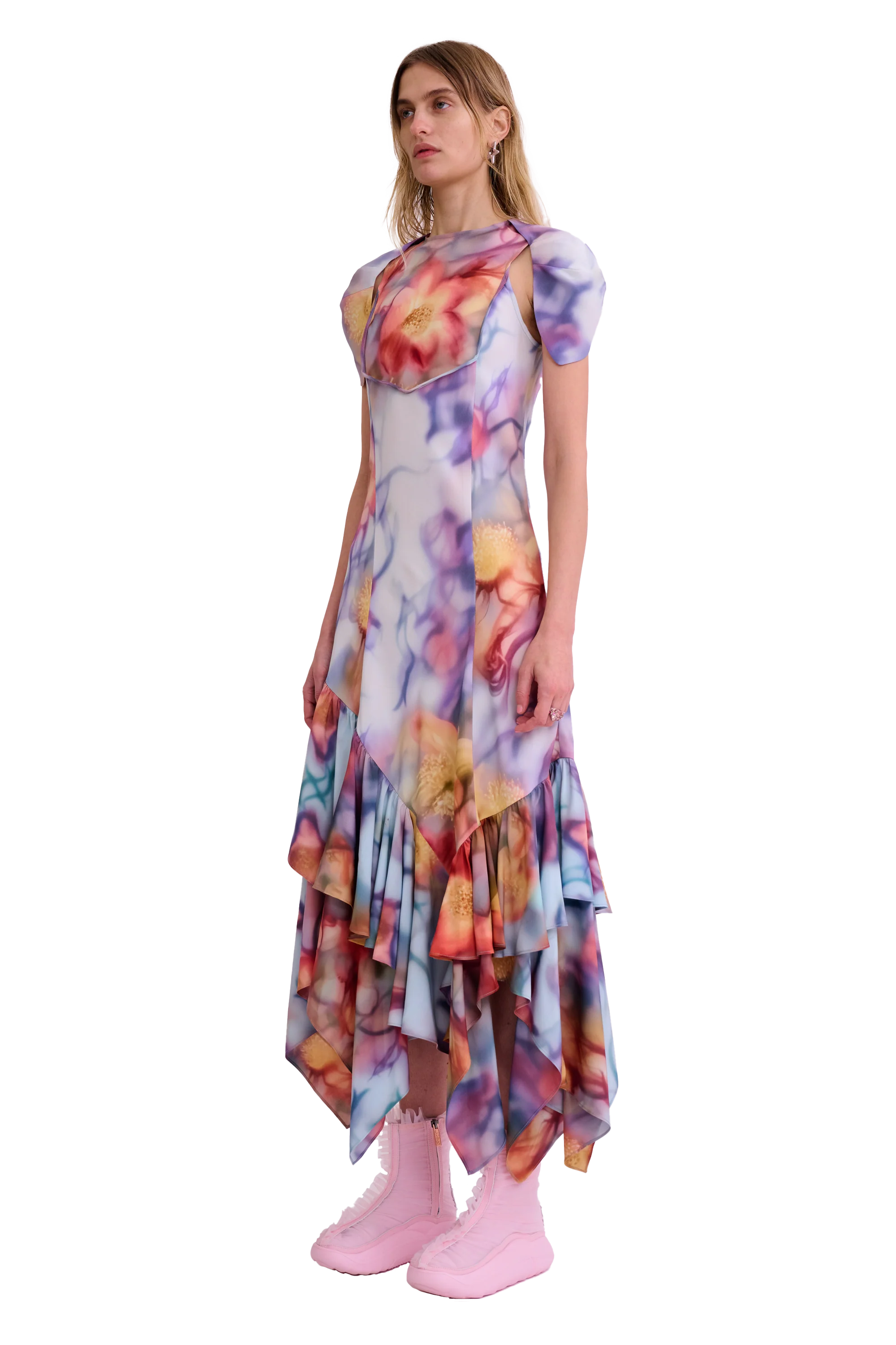 BARBED FLORAL HILLARY DRESS - Image 5