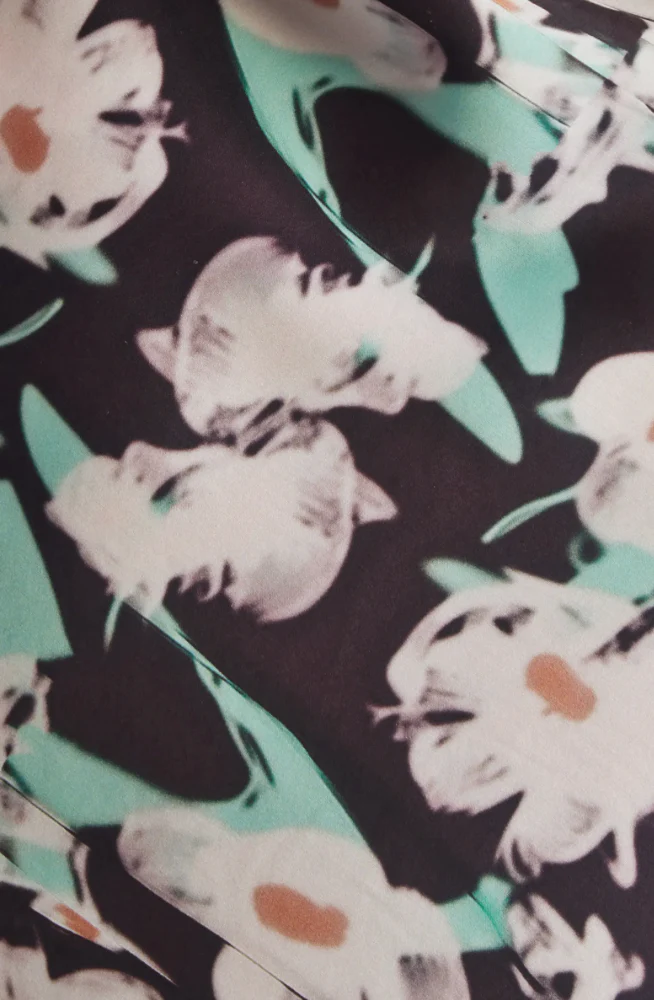 BLACK PAINTED DAISY CYPRESS DRESS - Image 8