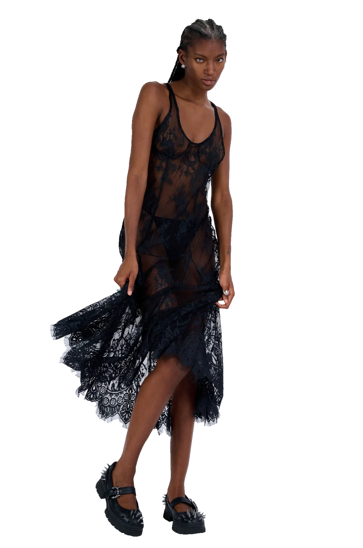 BLACK PAMELA DRESS - Image 3