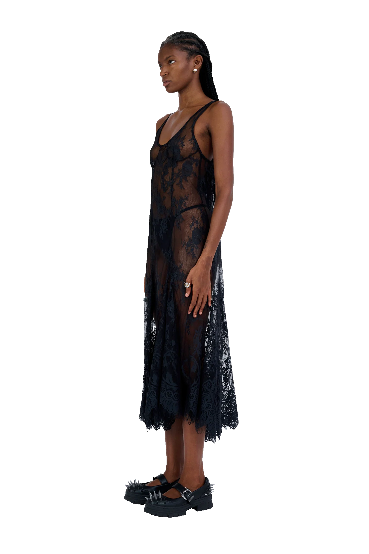 BLACK PAMELA DRESS - Image 4