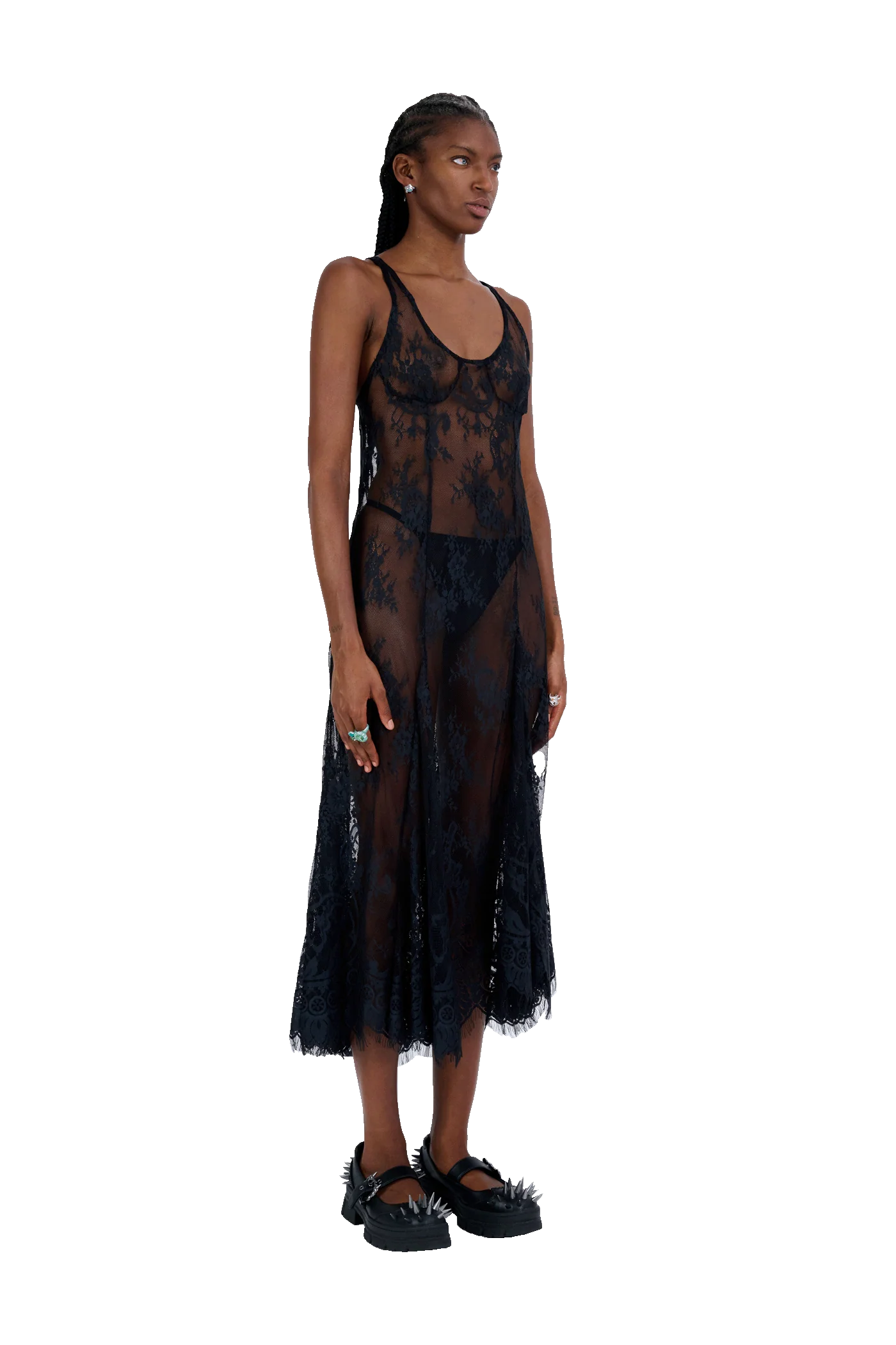 BLACK PAMELA DRESS - Image 8