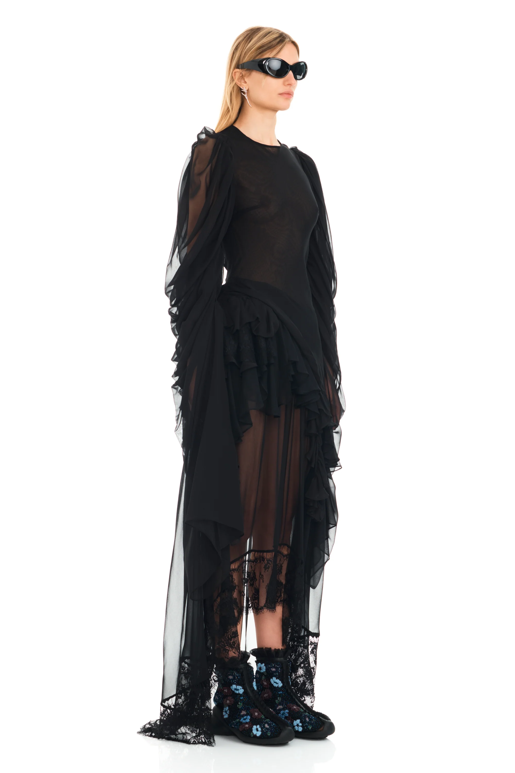 BLACK SIMONE ANGELICA DRESS - Image 3