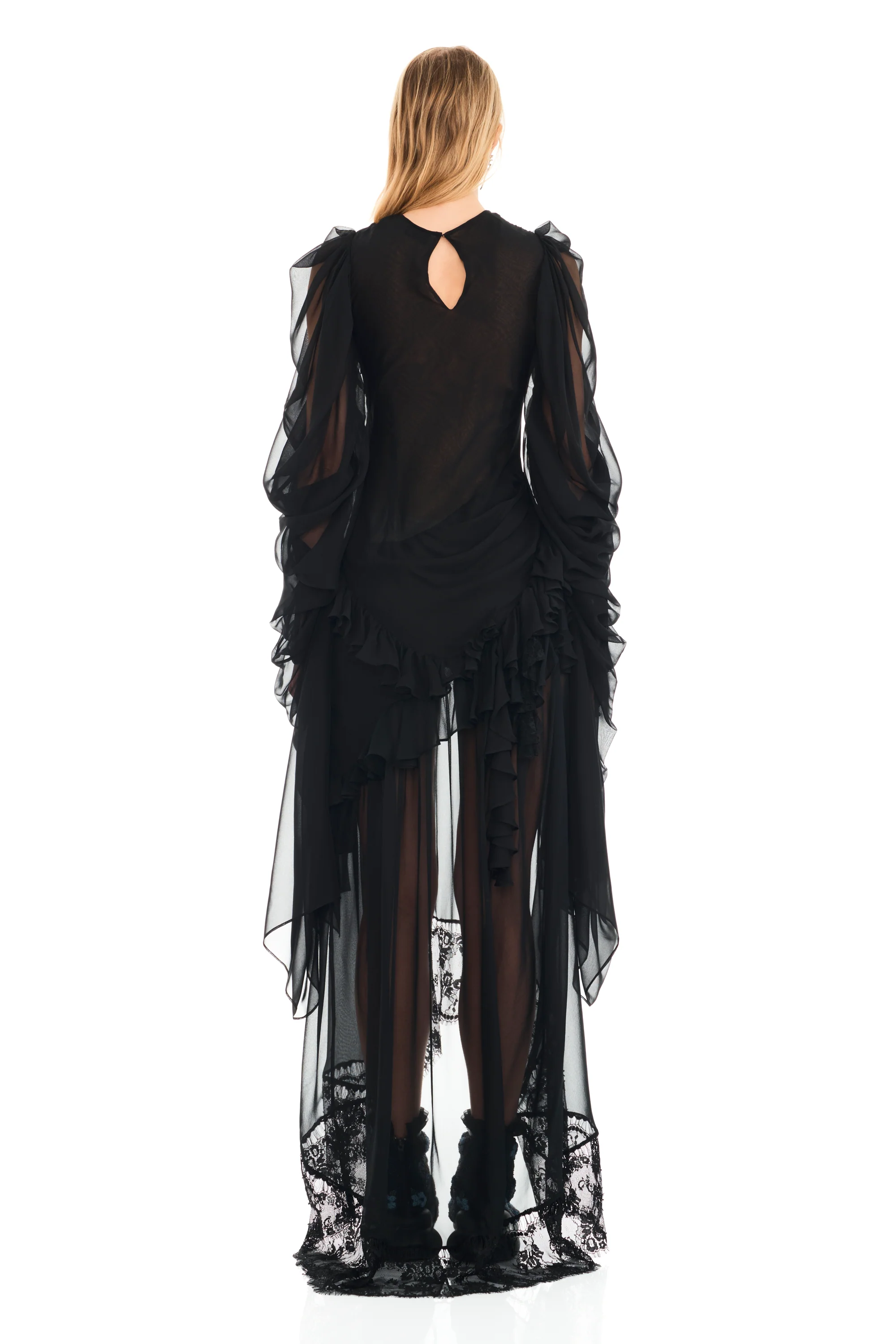 BLACK SIMONE ANGELICA DRESS - Image 4