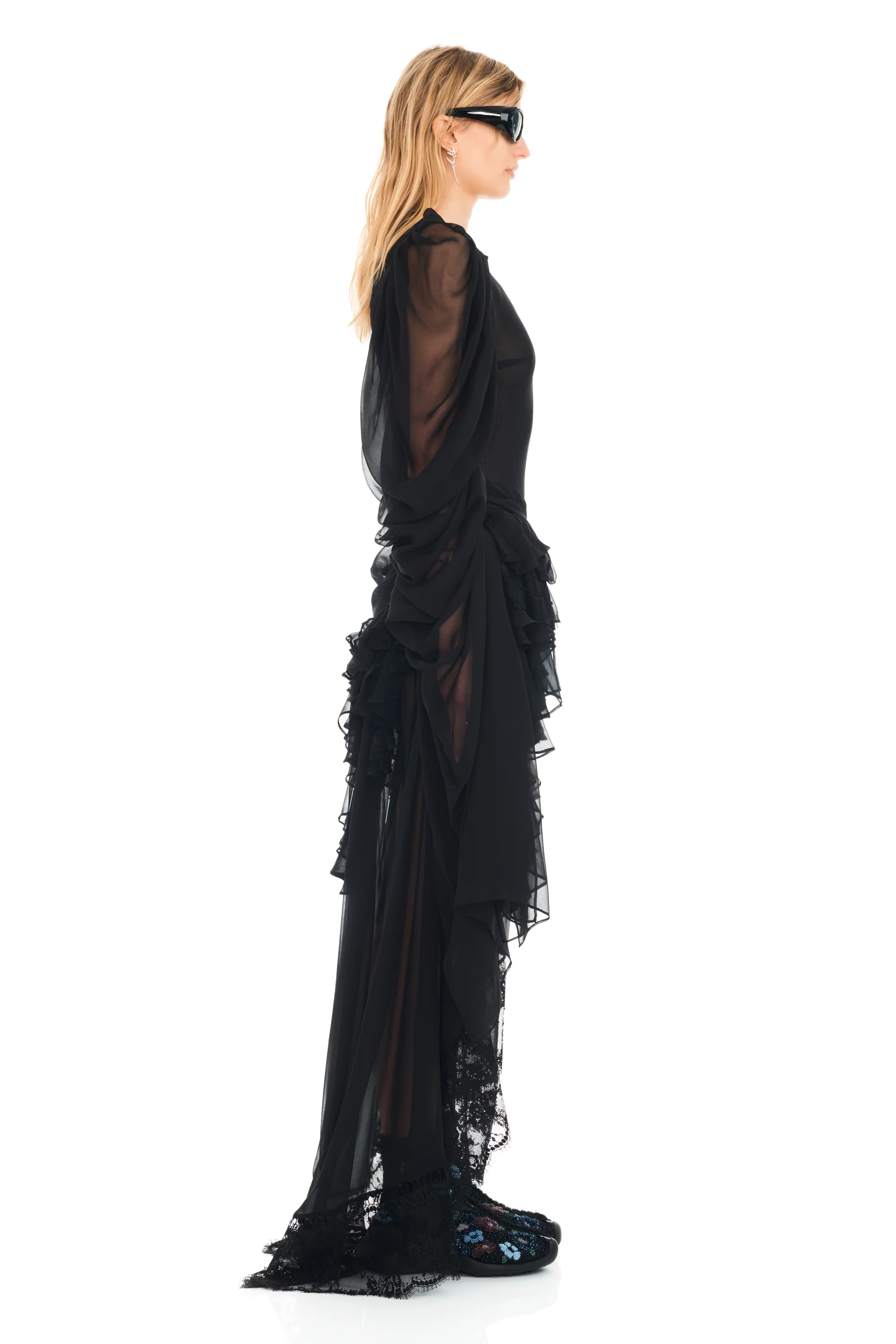 BLACK SIMONE ANGELICA DRESS - Image 5