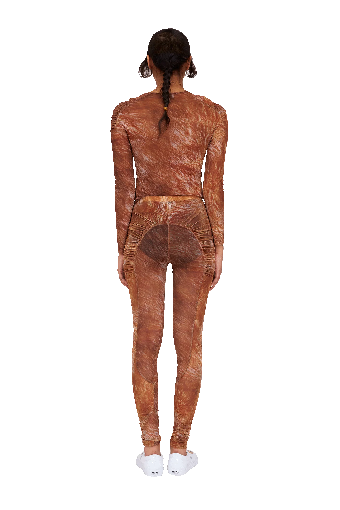 BROWN FUR PURR LEGGING - Image 5