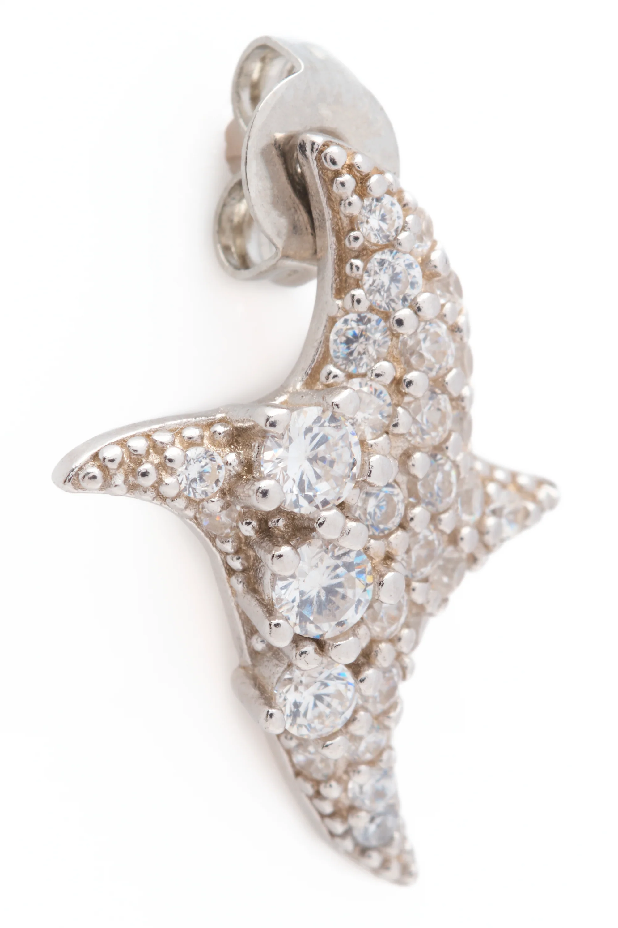 CRYSTAL CLEAR TWISTER EARRINGS - Image 3