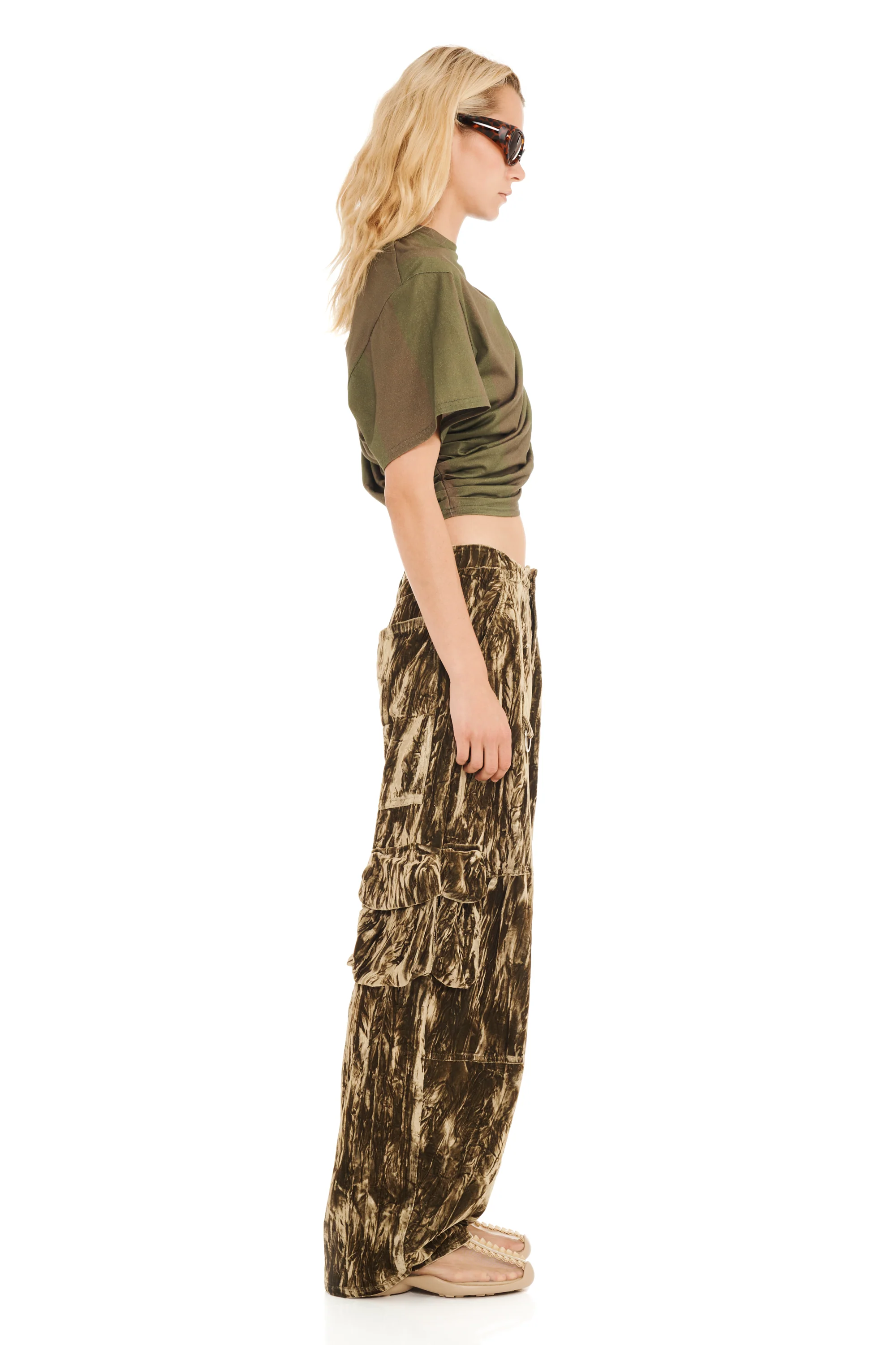LAWN CARGO PANT MOSS VELVET - Image 3