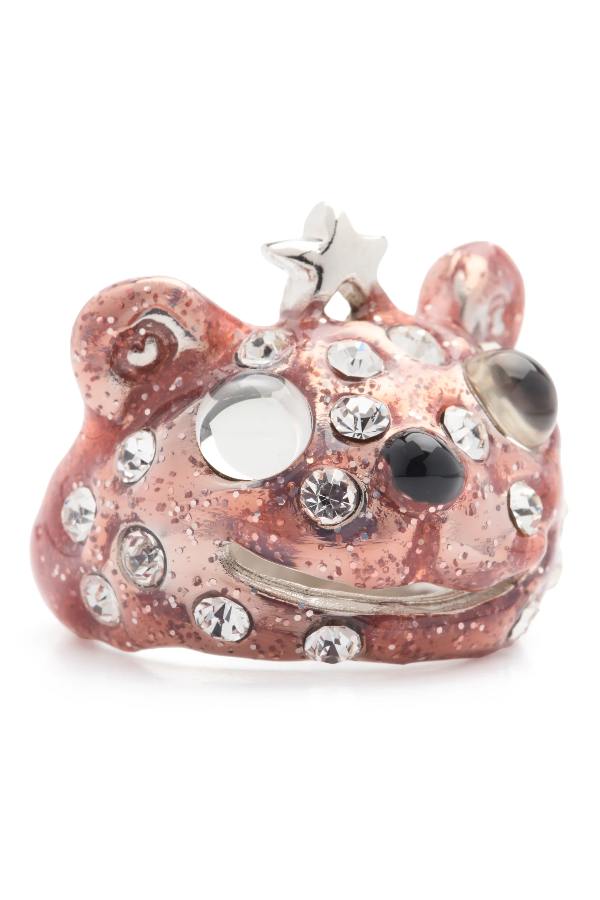 LIGHT PINK FRECKLES PRINCESS BEAR RING - Image 3