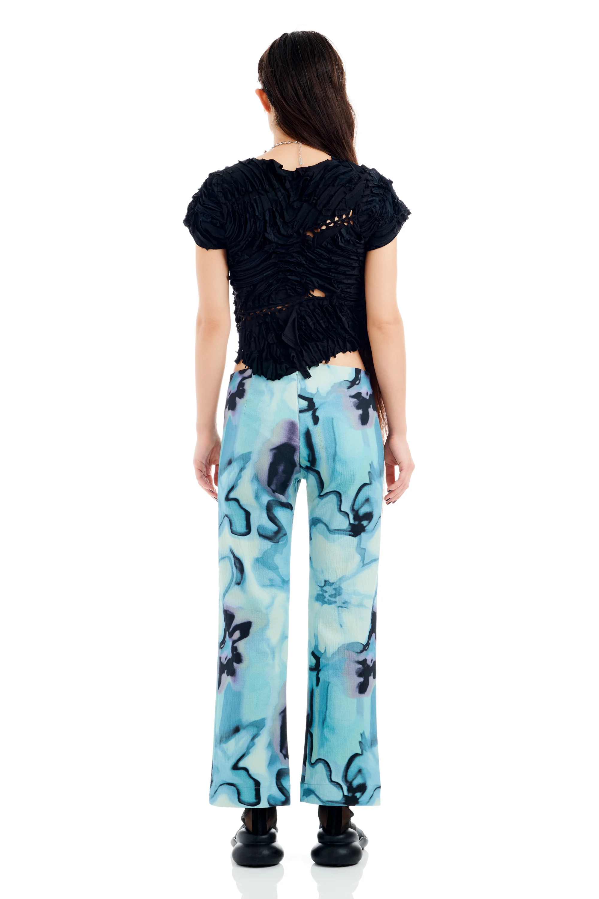 MARIPOSA PANT SKY WATERCOLOR FLORAL - Image 5