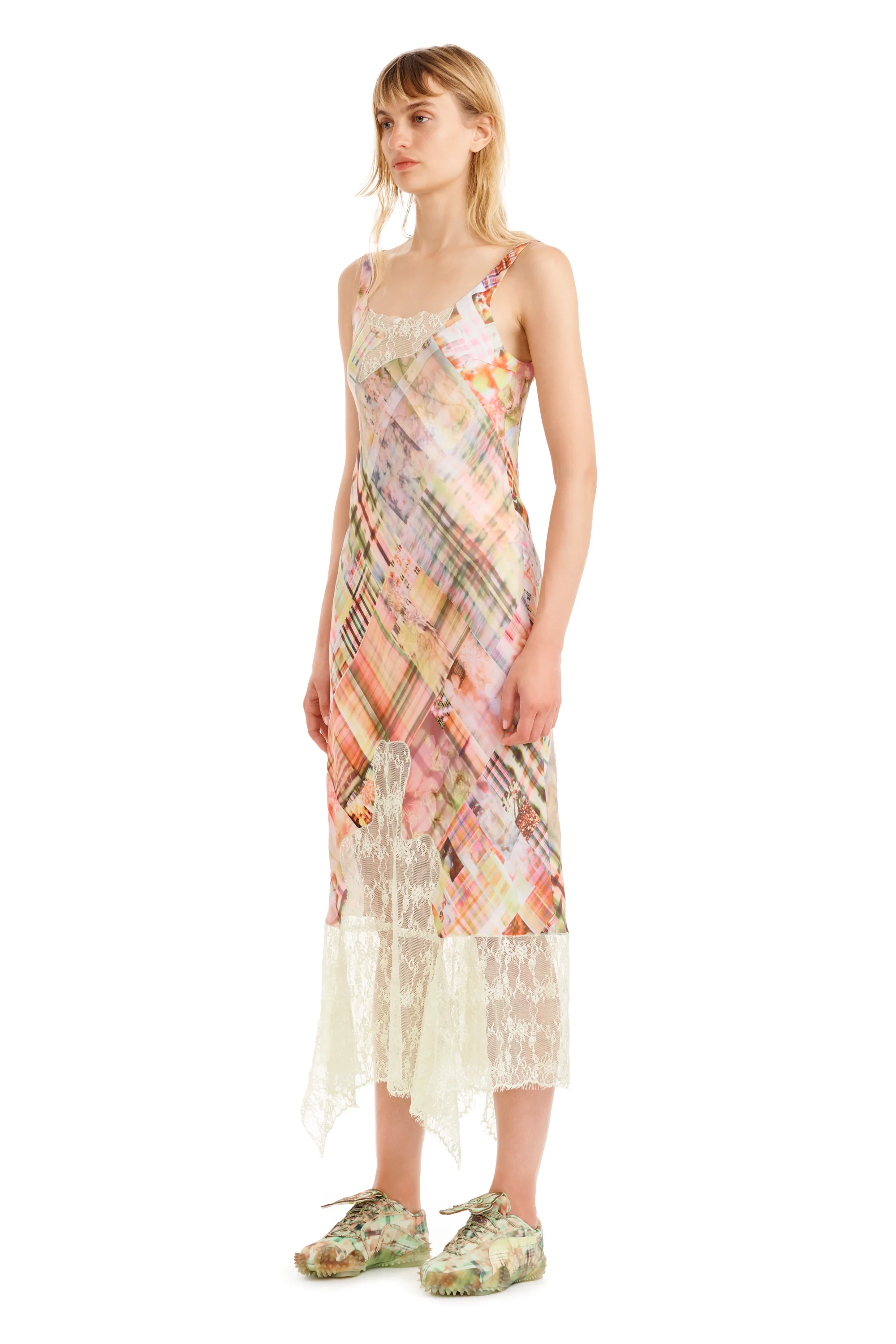 MULTI PLAID ANEMONE DRESS - Image 4