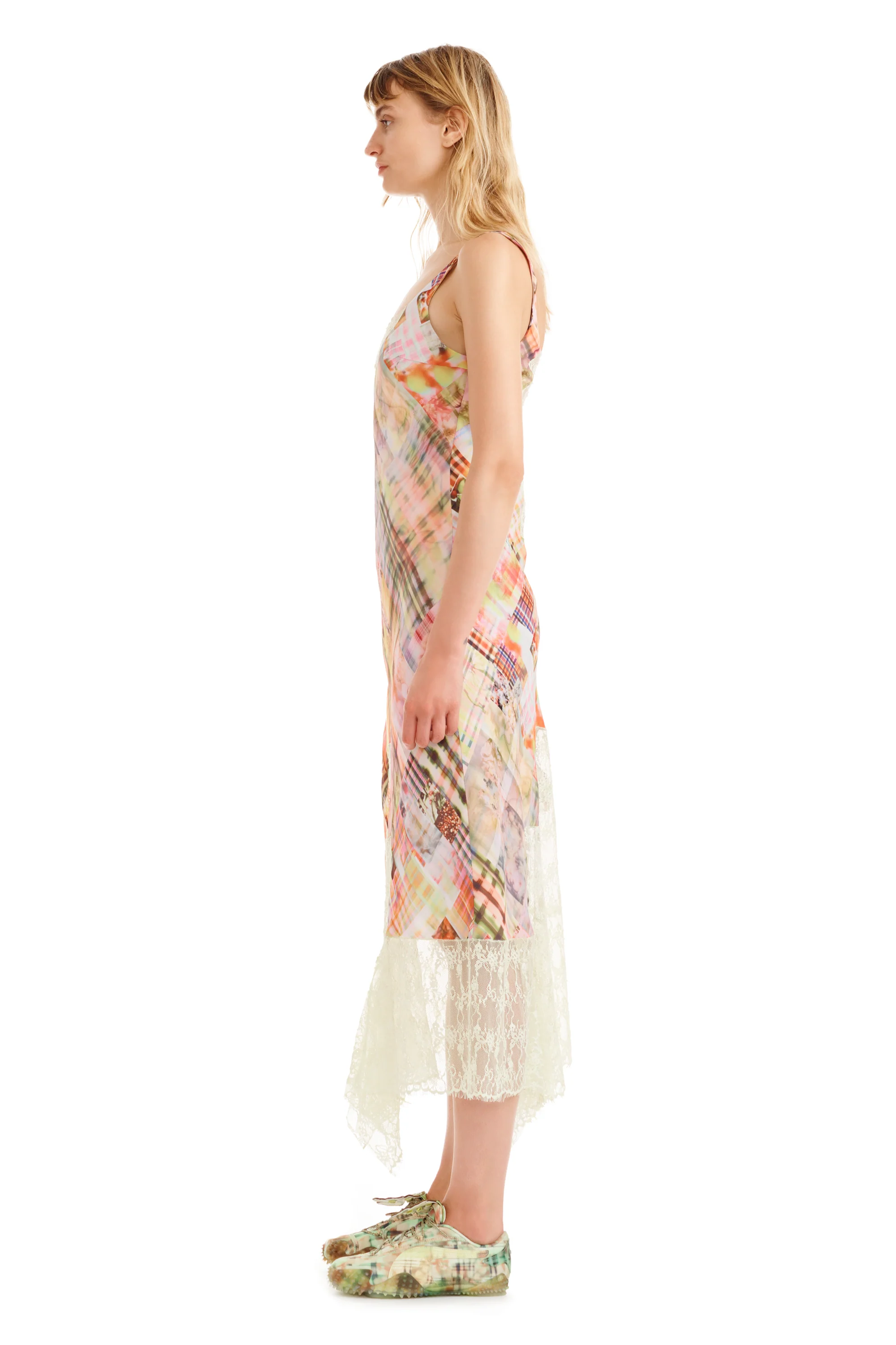 MULTI PLAID ANEMONE DRESS - Image 5