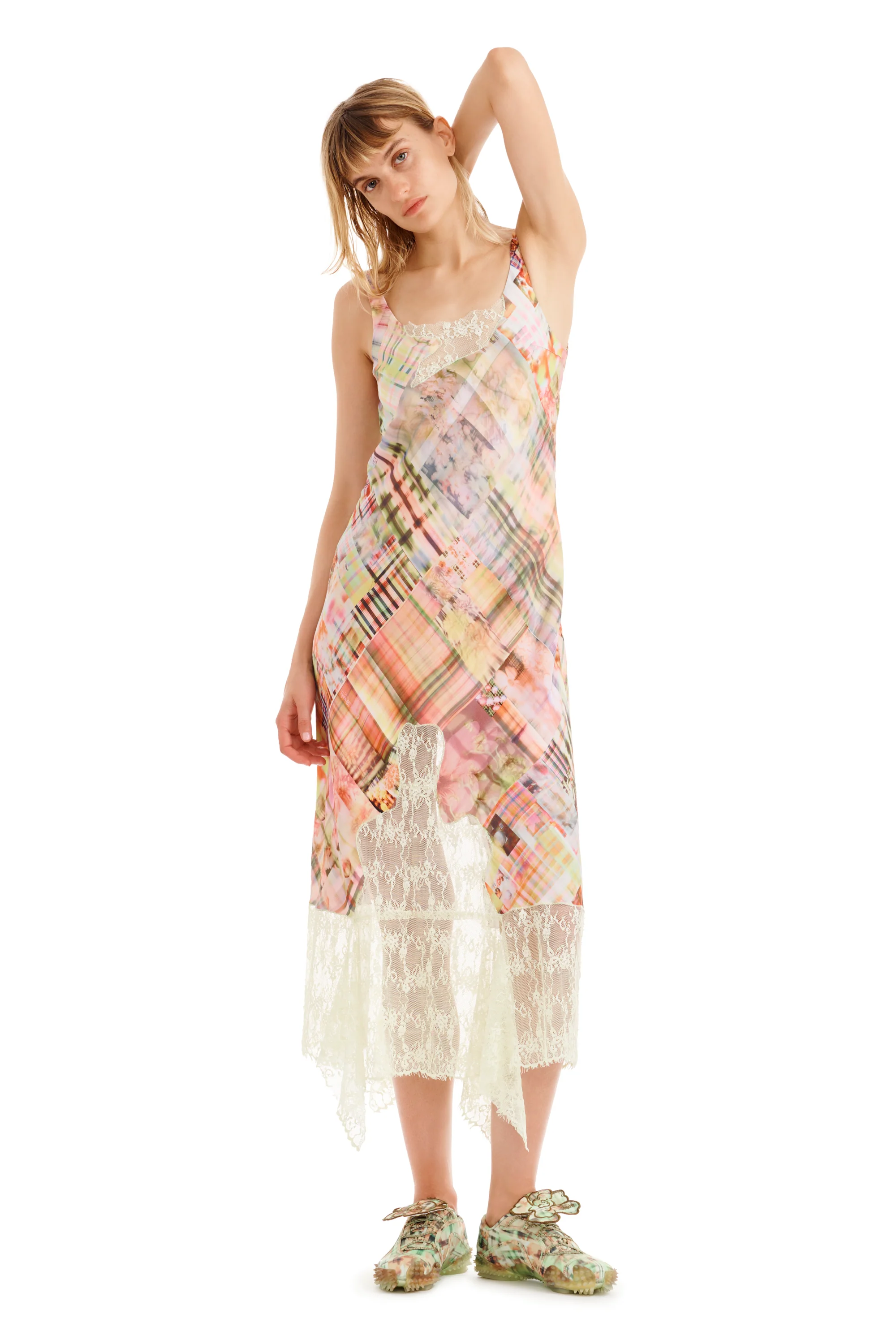 MULTI PLAID ANEMONE DRESS - Image 9