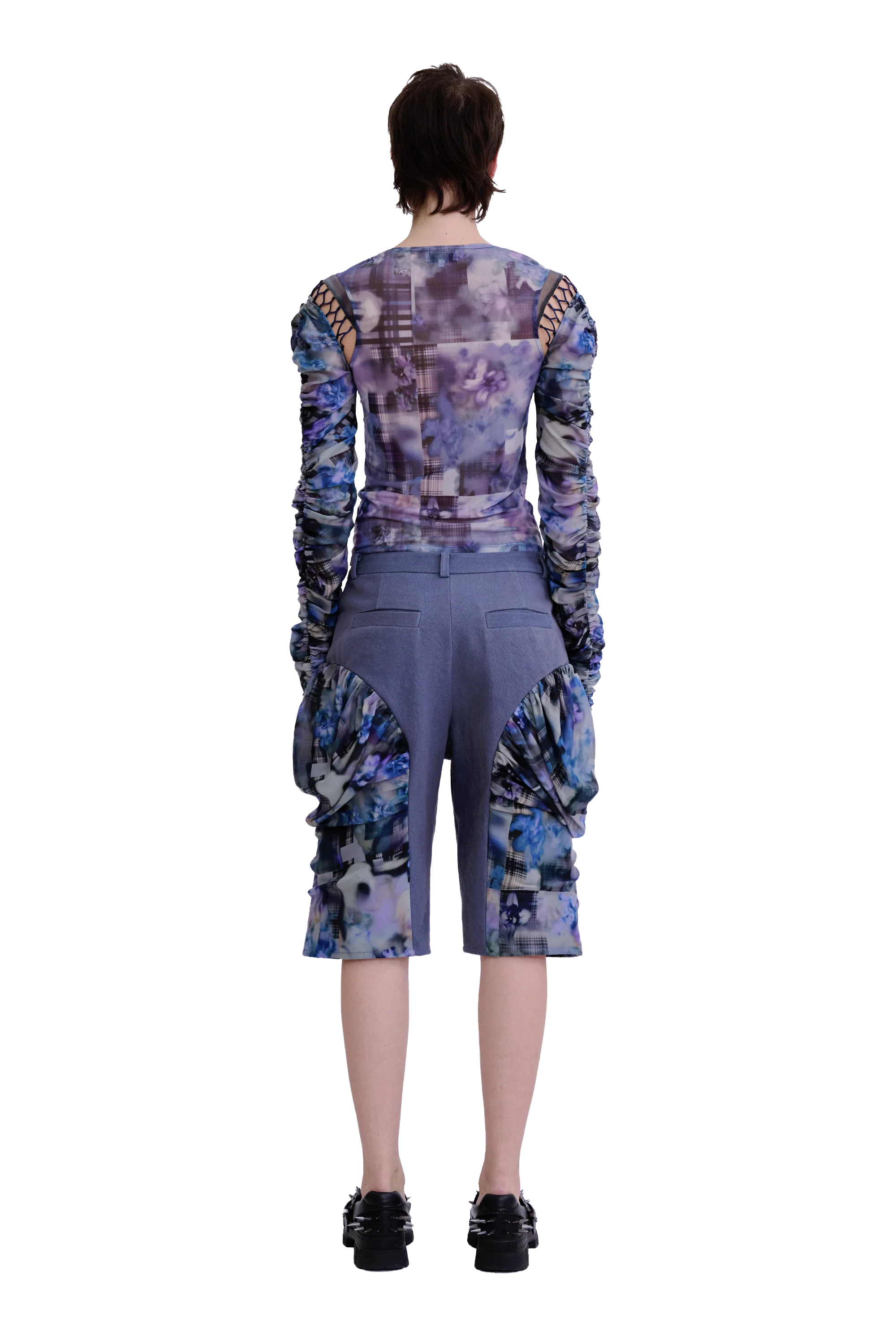 NAVY GARDEN BLUR GIVA SHORT - Image 5