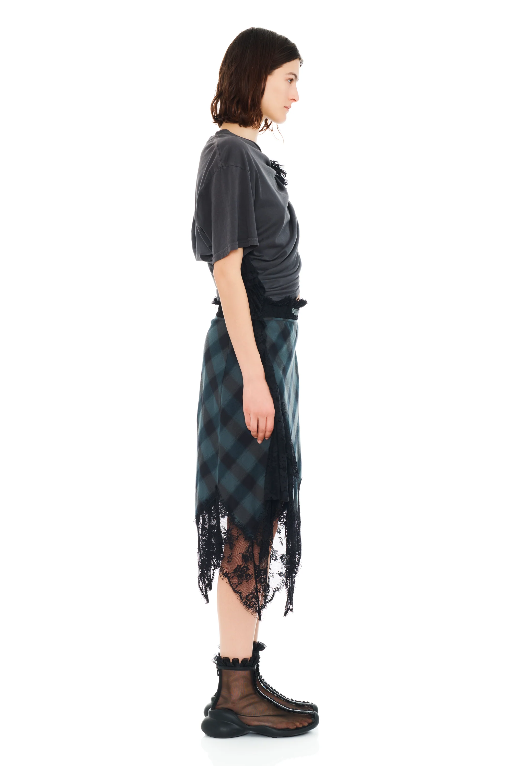 SEA PINE PLAID WATERLILY SKIRT - Image 6