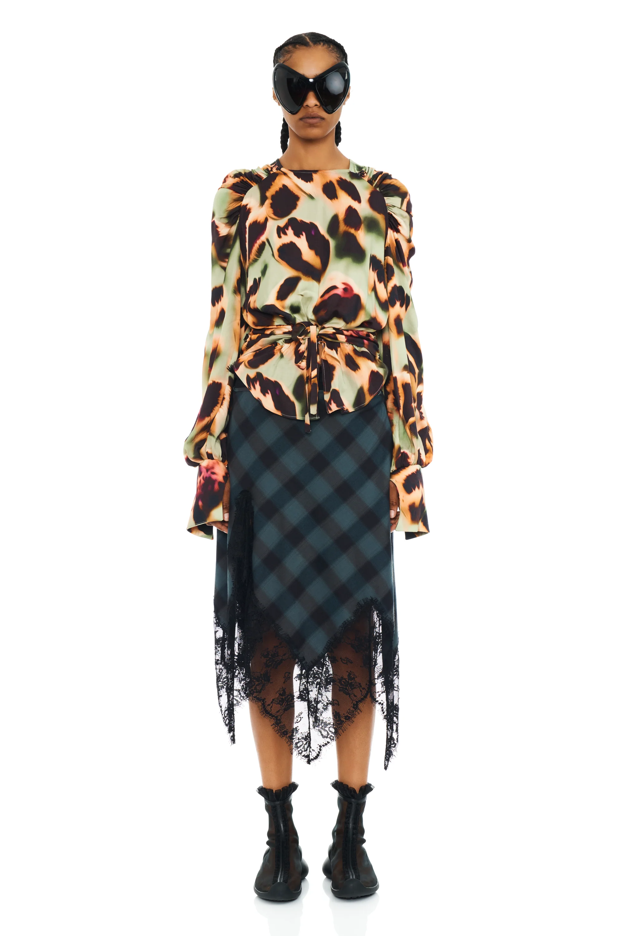 SEA PINE PLAID WATERLILY SKIRT - Image 8