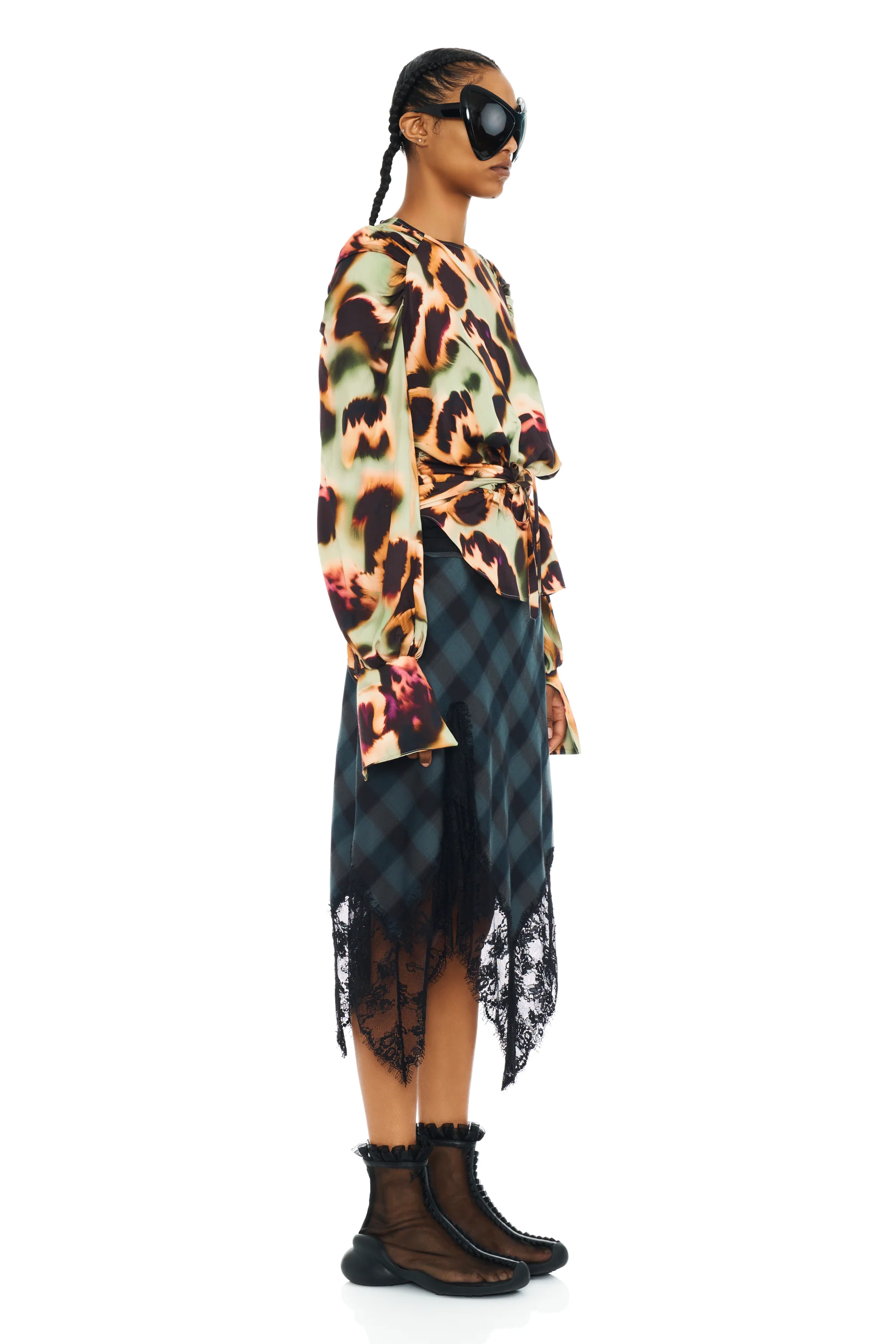 SEA PINE PLAID WATERLILY SKIRT - Image 9