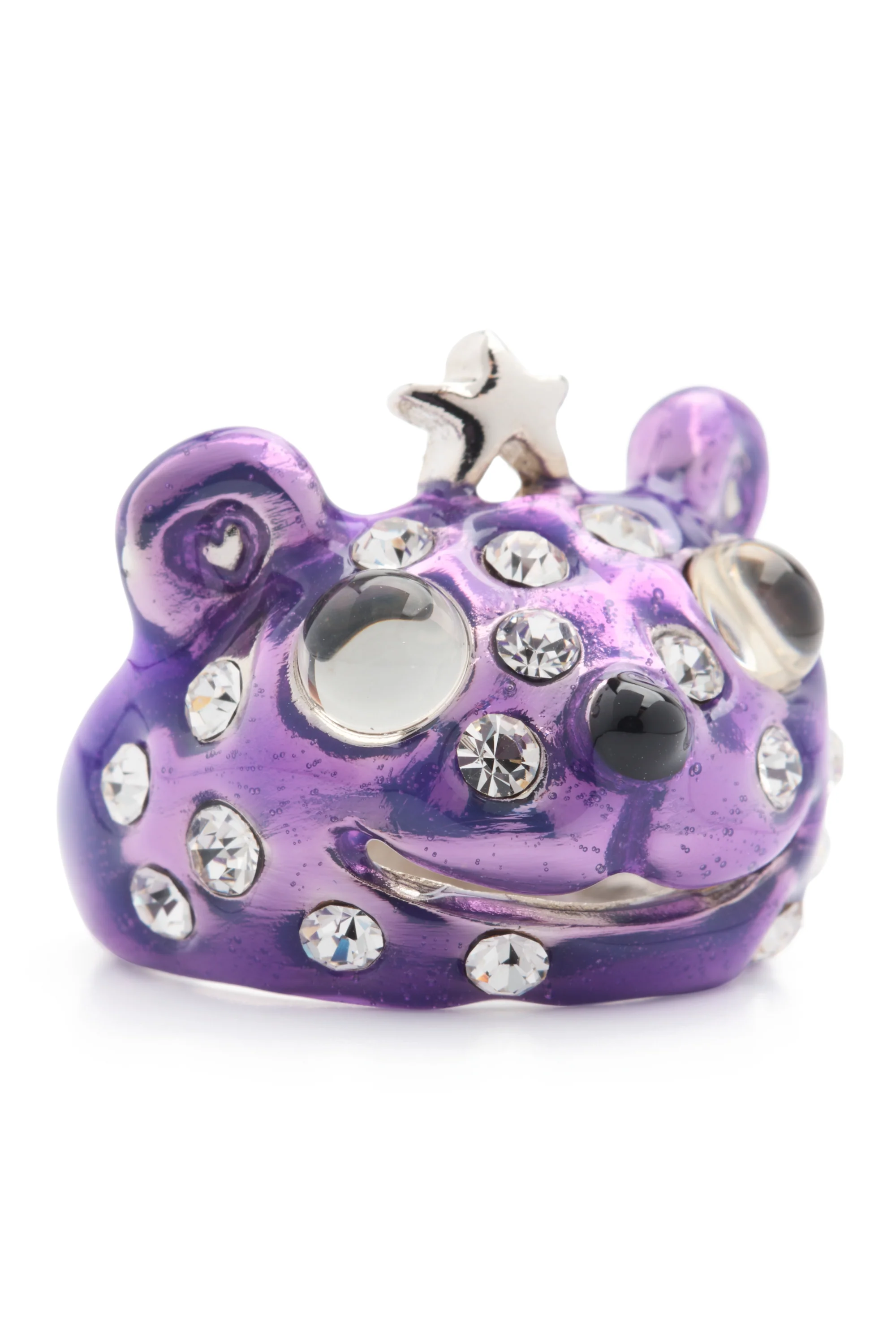 PURPLE FRECKLES PRINCESS BEAR RING - Image 3