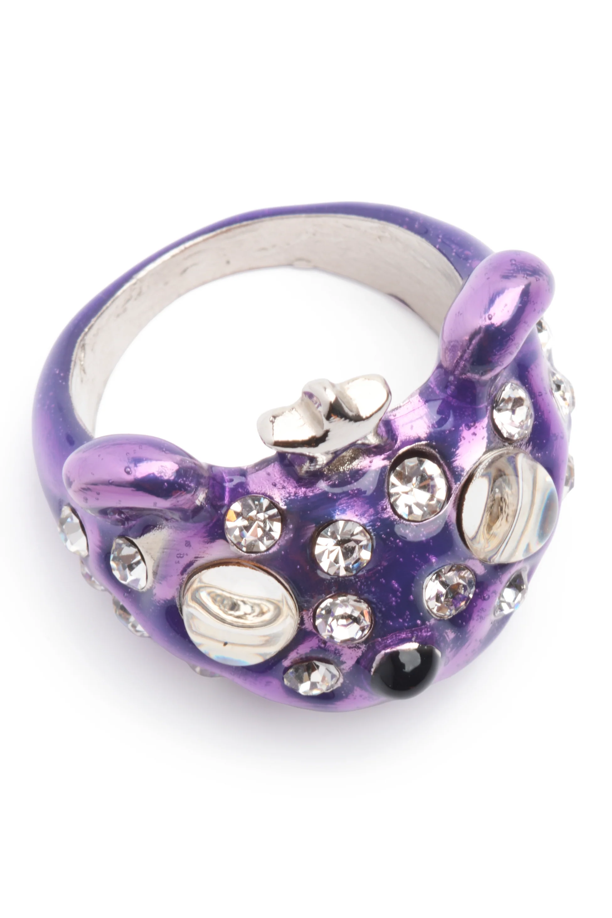 PURPLE FRECKLES PRINCESS BEAR RING - Image 4