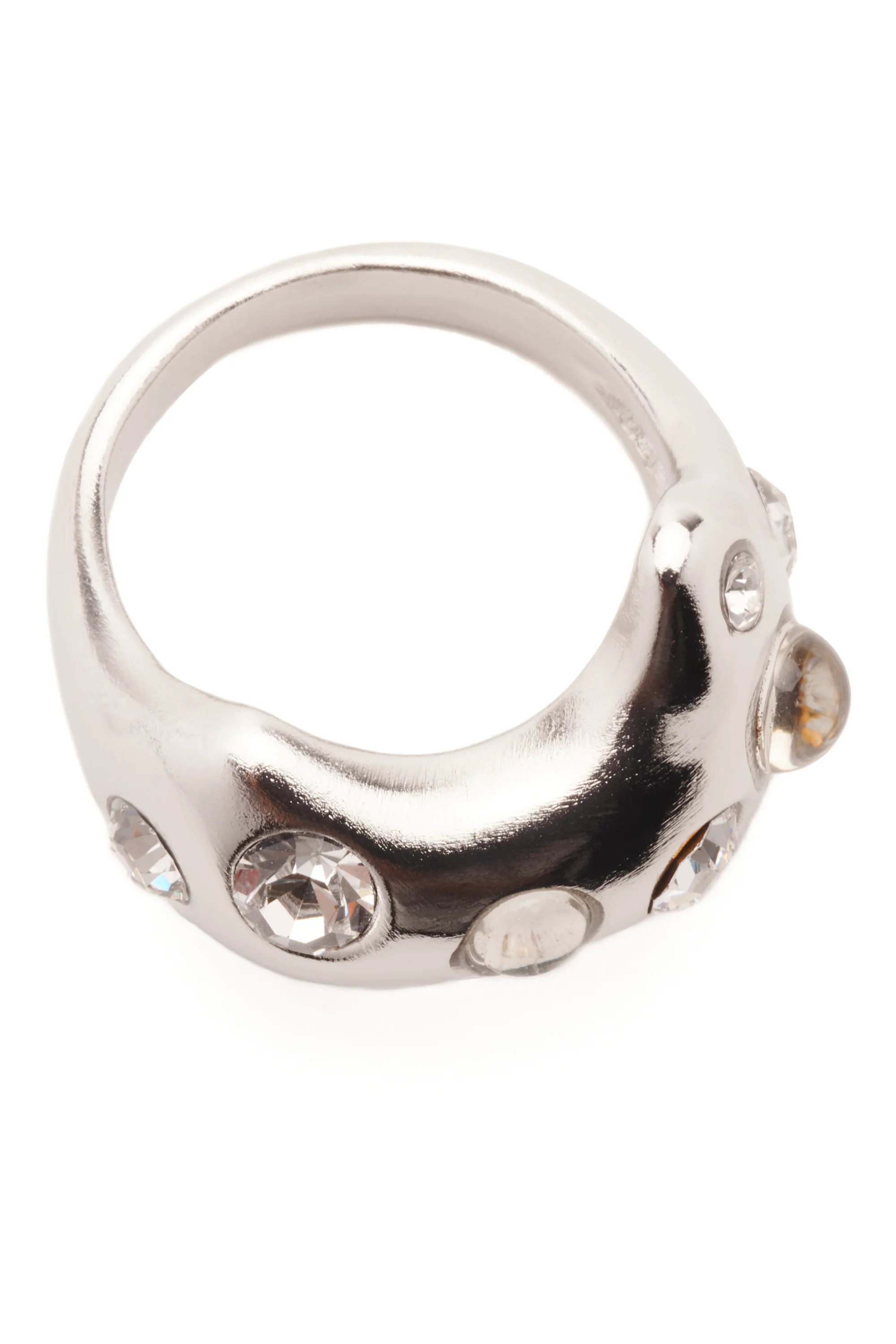 SILVER CLEAR BAT RING - Image 3