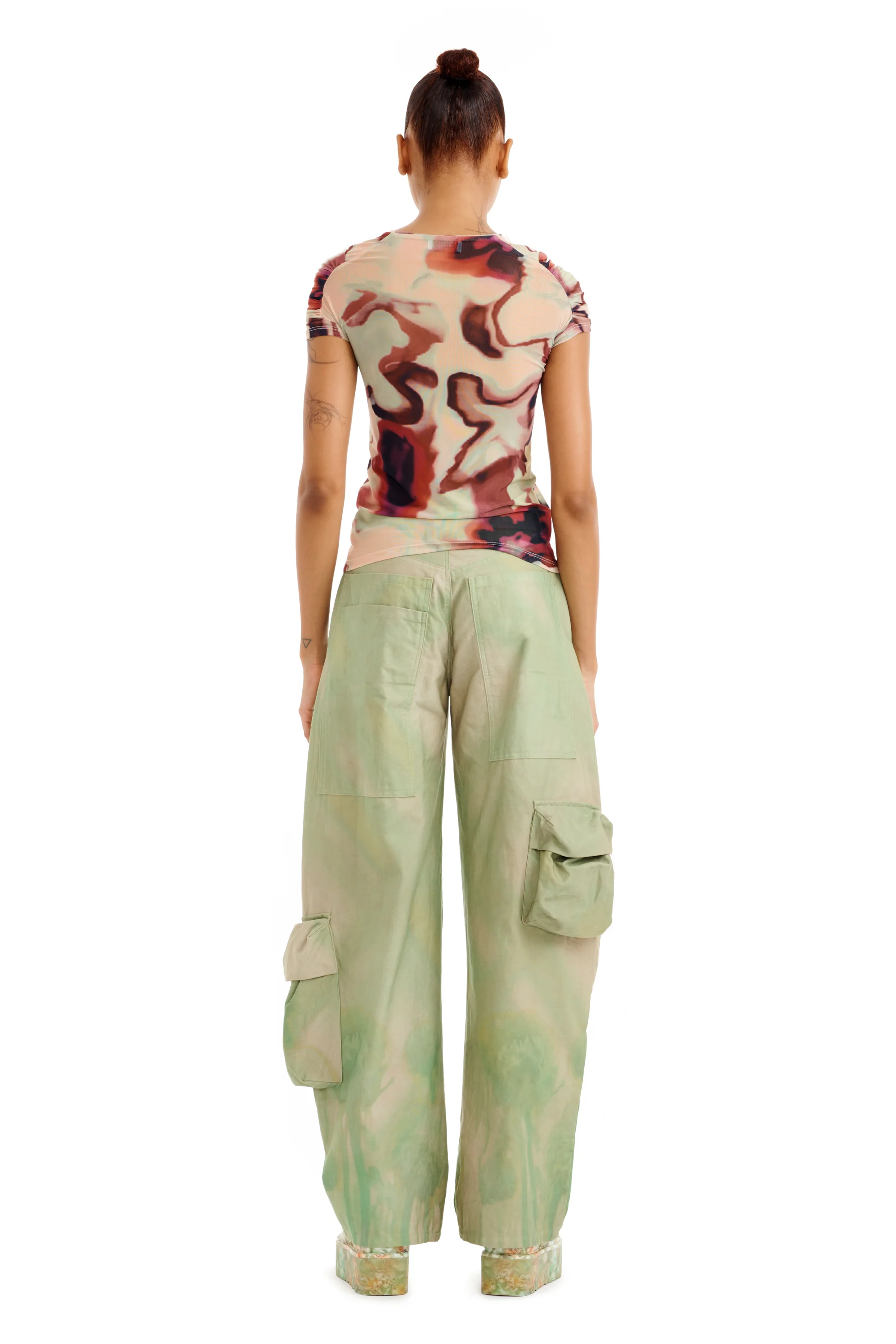 WATERCOLOR FLORAL ARC S/S TOP - Image 5