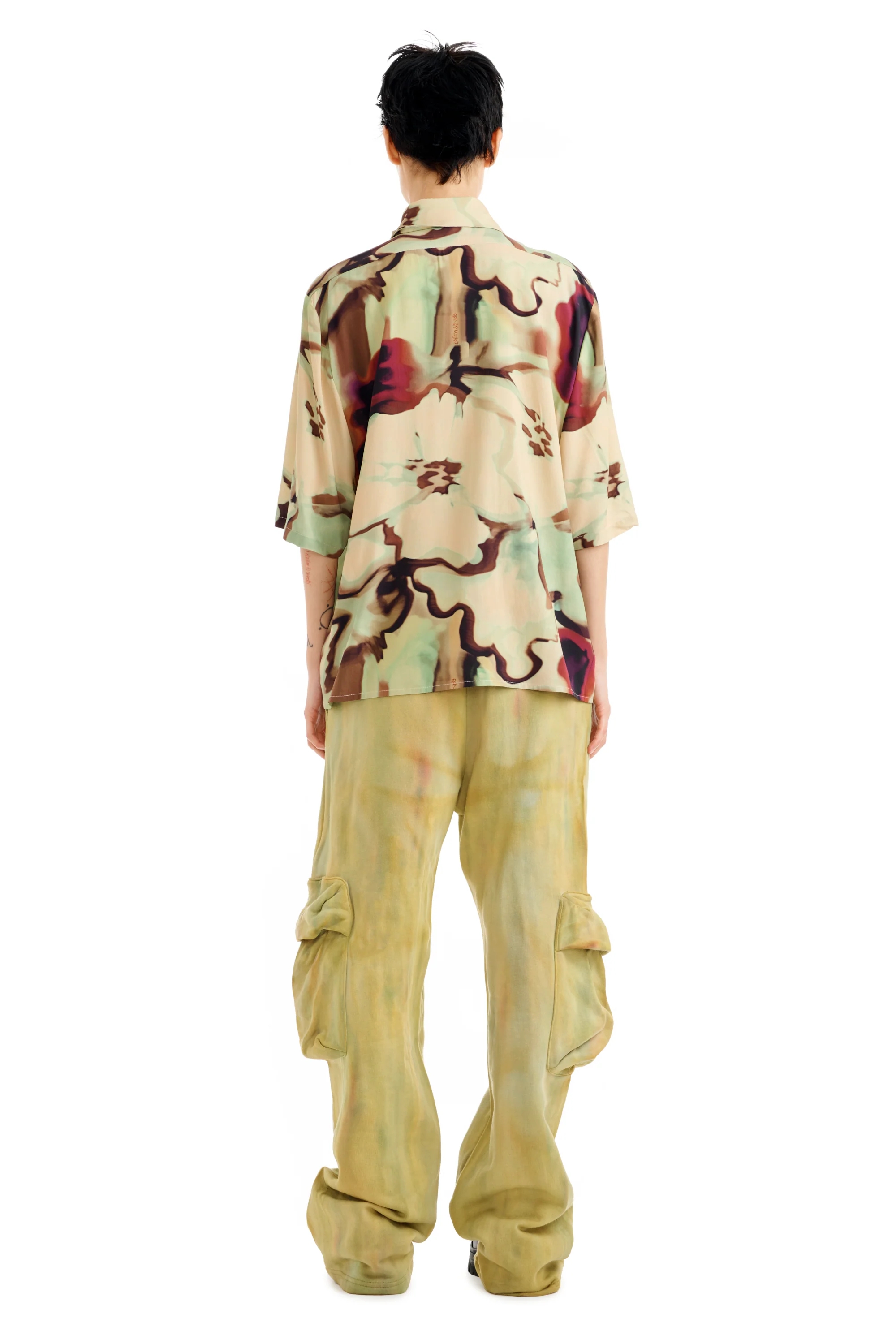 WATERCOLOR FLORAL MARKET BUTTON UP - Image 5