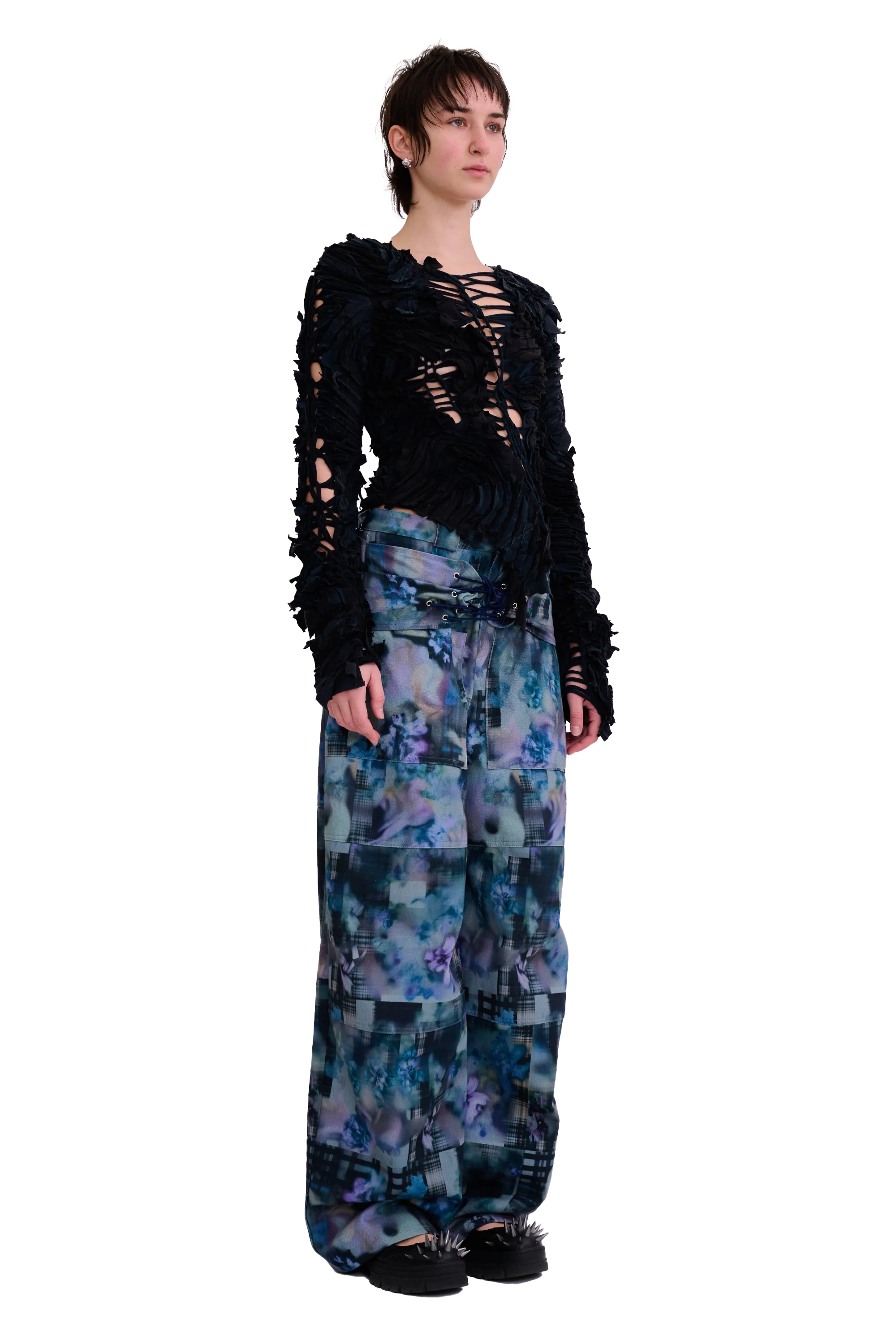 WORN BLACK L/S CHIRP TOP - Image 3