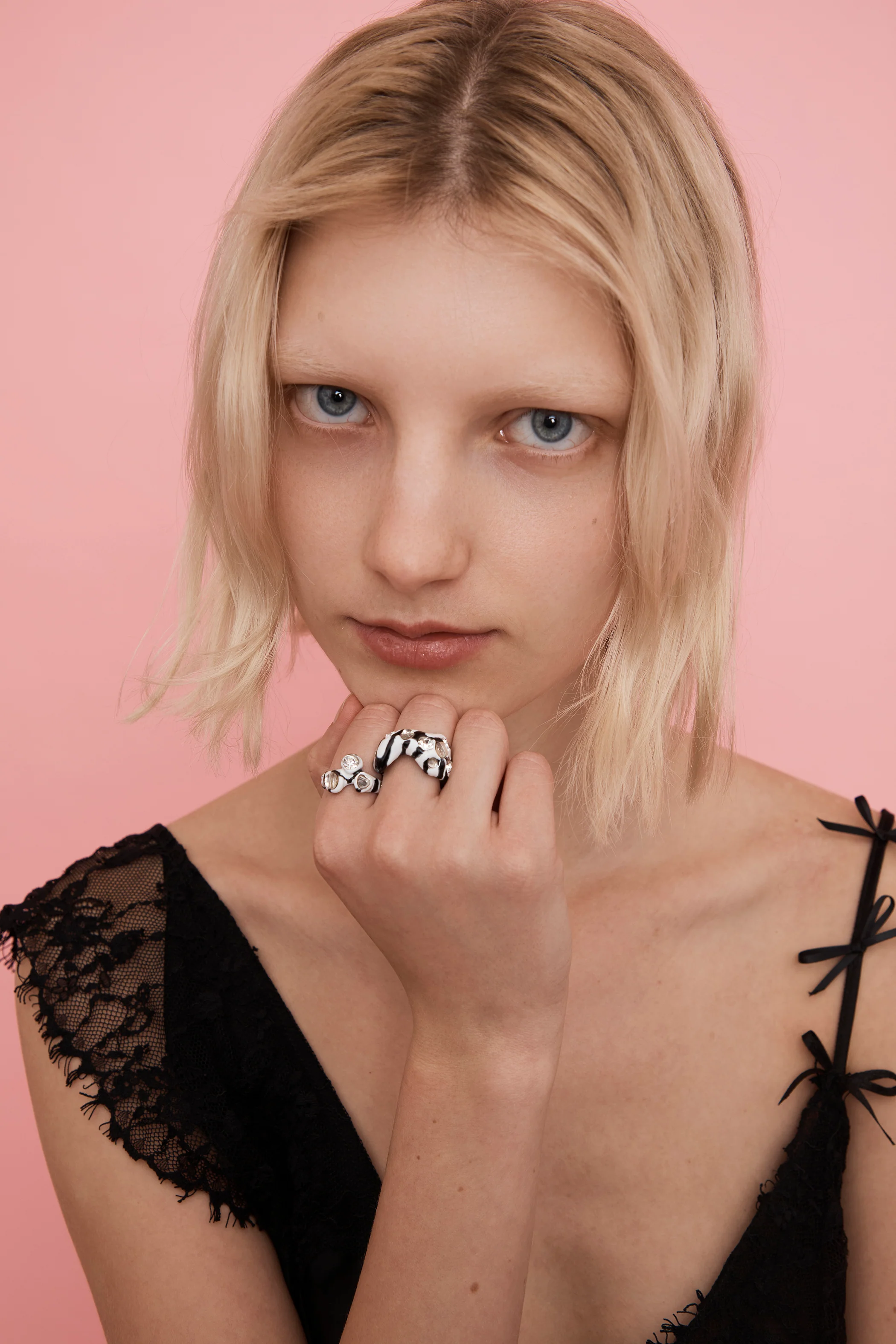 ZEBRA STRIPE FLORENCE RING - Image 5